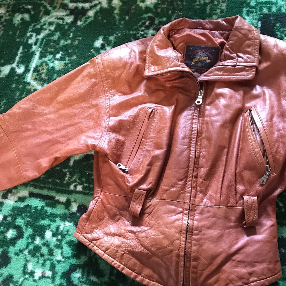 1980’s leather jacket womens medium